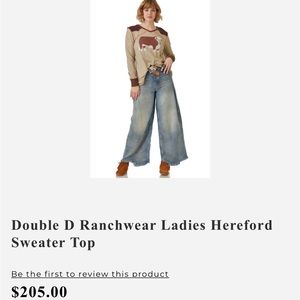 NWT double d western Hereford shirt ! 50% off original price